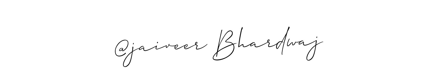 How to make @jaiveer Bhardwaj  signature? Allison_Script is a professional autograph style. Create handwritten signature for @jaiveer Bhardwaj  name. @jaiveer Bhardwaj  signature style 2 images and pictures png