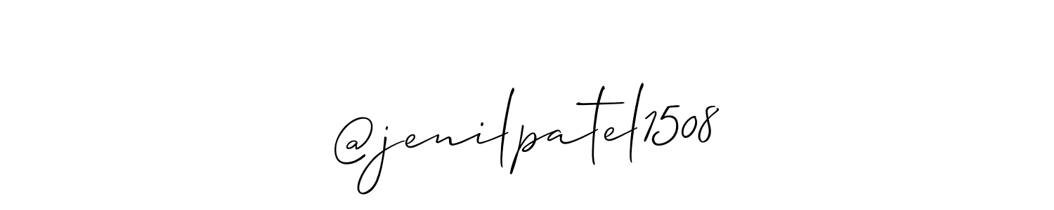 Make a beautiful signature design for name @jenilpatel1508. Use this online signature maker to create a handwritten signature for free. @jenilpatel1508 signature style 2 images and pictures png