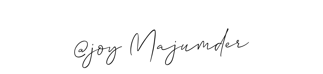 How to make @joy Majumder name signature. Use Allison_Script style for creating short signs online. This is the latest handwritten sign. @joy Majumder signature style 2 images and pictures png