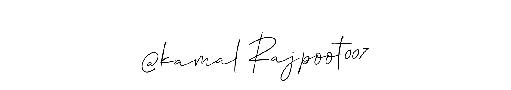 Also we have @kamal Rajpoot007 name is the best signature style. Create professional handwritten signature collection using Allison_Script autograph style. @kamal Rajpoot007 signature style 2 images and pictures png