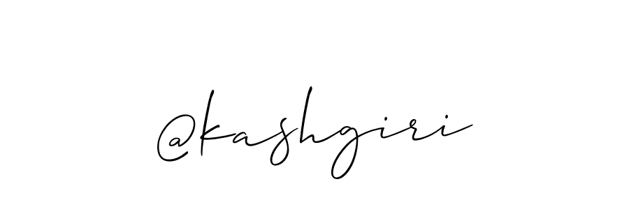 Use a signature maker to create a handwritten signature online. With this signature software, you can design (Allison_Script) your own signature for name @kashgiri. @kashgiri signature style 2 images and pictures png