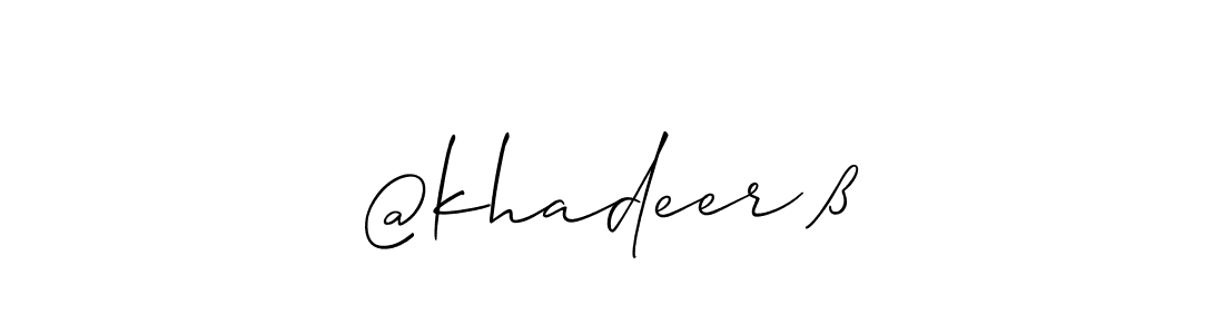 You can use this online signature creator to create a handwritten signature for the name @khadeer ß. This is the best online autograph maker. @khadeer ß signature style 2 images and pictures png