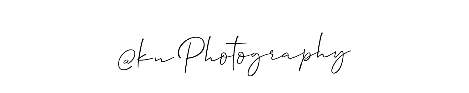 Allison_Script is a professional signature style that is perfect for those who want to add a touch of class to their signature. It is also a great choice for those who want to make their signature more unique. Get @kn Photography name to fancy signature for free. @kn Photography signature style 2 images and pictures png