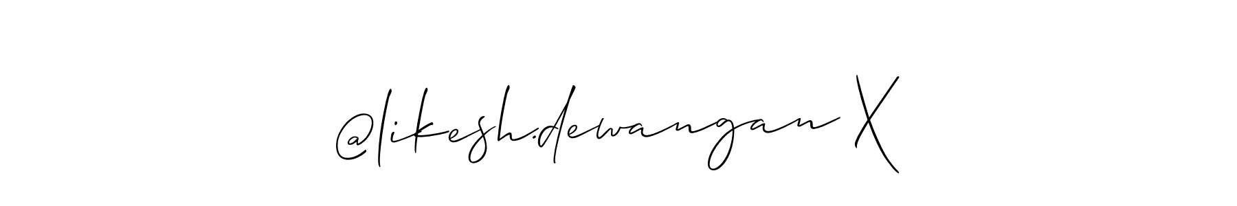 Also You can easily find your signature by using the search form. We will create @likesh.dewangan X name handwritten signature images for you free of cost using Allison_Script sign style. @likesh.dewangan X signature style 2 images and pictures png