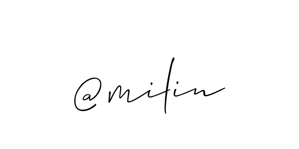 Make a short @milin signature style. Manage your documents anywhere anytime using Allison_Script. Create and add eSignatures, submit forms, share and send files easily. @milin signature style 2 images and pictures png