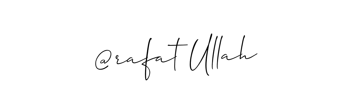 How to make @rafat Ullah signature? Allison_Script is a professional autograph style. Create handwritten signature for @rafat Ullah name. @rafat Ullah signature style 2 images and pictures png
