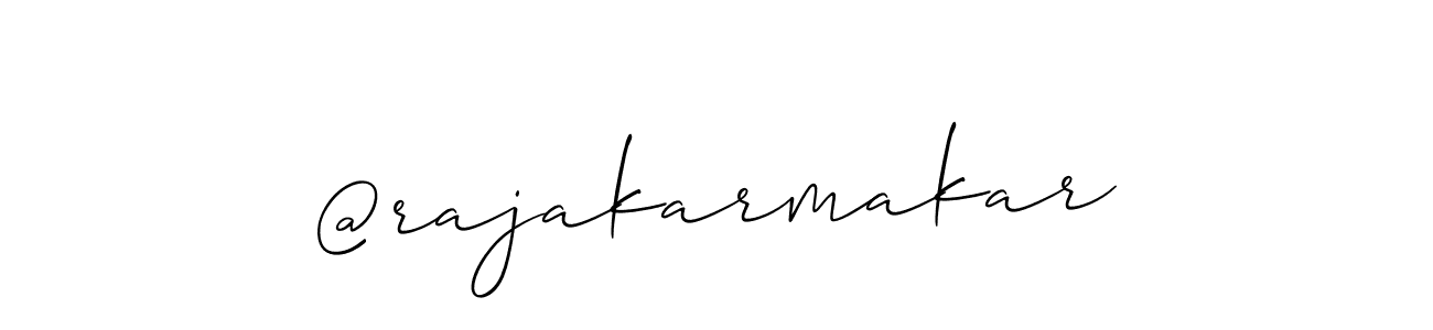 Design your own signature with our free online signature maker. With this signature software, you can create a handwritten (Allison_Script) signature for name @rajakarmakar. @rajakarmakar signature style 2 images and pictures png