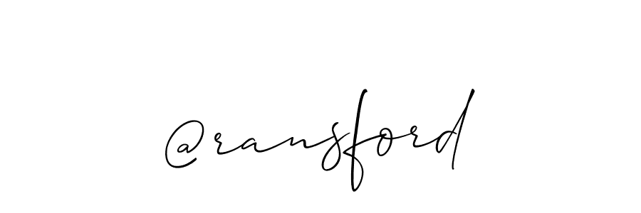 How to make @ransford name signature. Use Allison_Script style for creating short signs online. This is the latest handwritten sign. @ransford signature style 2 images and pictures png