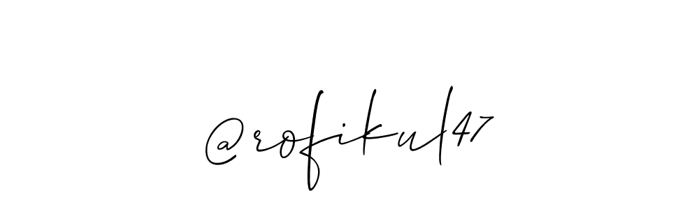 This is the best signature style for the @rofikul47 name. Also you like these signature font (Allison_Script). Mix name signature. @rofikul47 signature style 2 images and pictures png