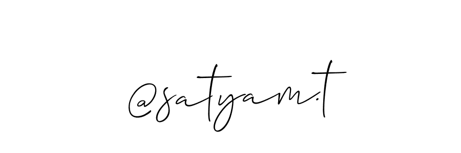 Similarly Allison_Script is the best handwritten signature design. Signature creator online .You can use it as an online autograph creator for name @satyam.t. @satyam.t signature style 2 images and pictures png