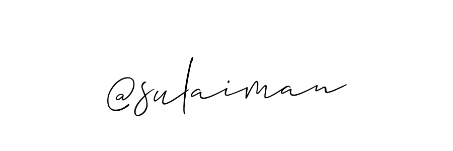 Use a signature maker to create a handwritten signature online. With this signature software, you can design (Allison_Script) your own signature for name @sulaiman. @sulaiman signature style 2 images and pictures png