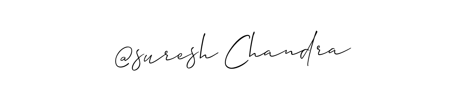 Design your own signature with our free online signature maker. With this signature software, you can create a handwritten (Allison_Script) signature for name @suresh Chandra. @suresh Chandra signature style 2 images and pictures png