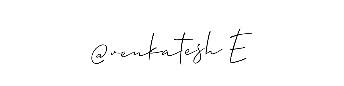 Make a beautiful signature design for name @venkatesh E. Use this online signature maker to create a handwritten signature for free. @venkatesh E signature style 2 images and pictures png