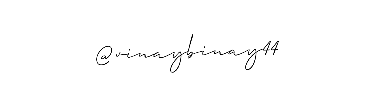 Create a beautiful signature design for name @vinaybinay44. With this signature (Allison_Script) fonts, you can make a handwritten signature for free. @vinaybinay44 signature style 2 images and pictures png