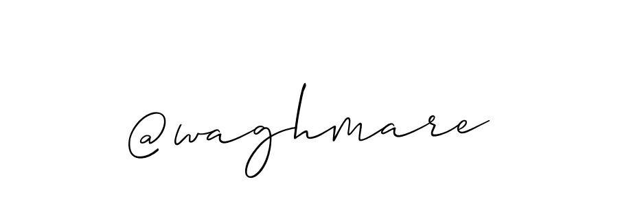 Also we have @waghmare name is the best signature style. Create professional handwritten signature collection using Allison_Script autograph style. @waghmare signature style 2 images and pictures png