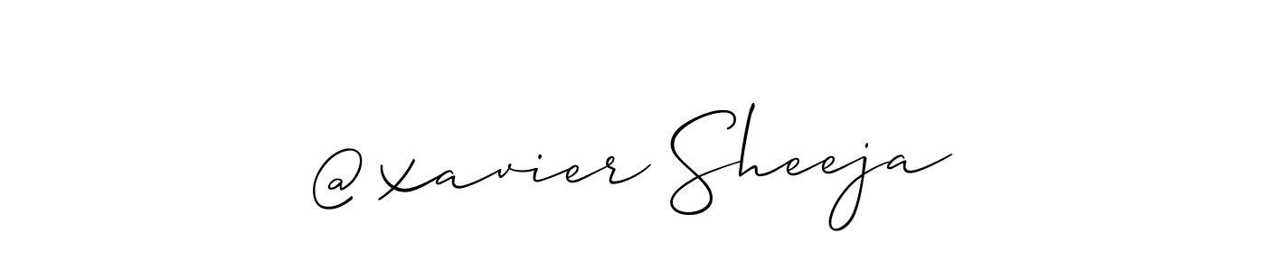 Here are the top 10 professional signature styles for the name @xavier Sheeja. These are the best autograph styles you can use for your name. @xavier Sheeja signature style 2 images and pictures png