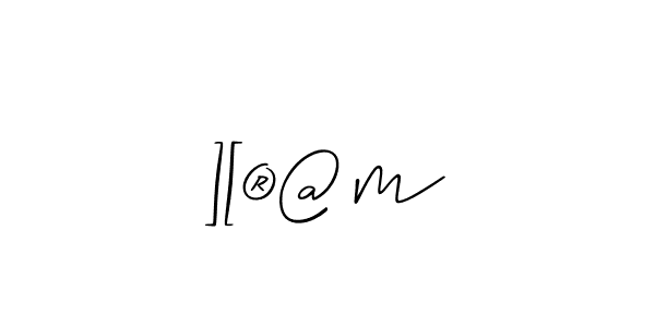 Design your own signature with our free online signature maker. With this signature software, you can create a handwritten (Allison_Script) signature for name ][®@m. ][®@m signature style 2 images and pictures png