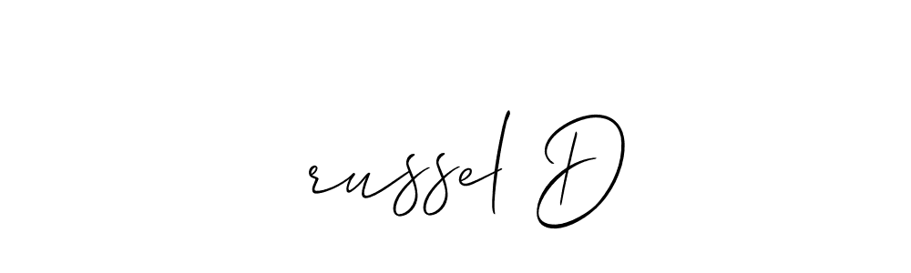 Make a beautiful signature design for name ^russel D^. Use this online signature maker to create a handwritten signature for free. ^russel D^ signature style 2 images and pictures png