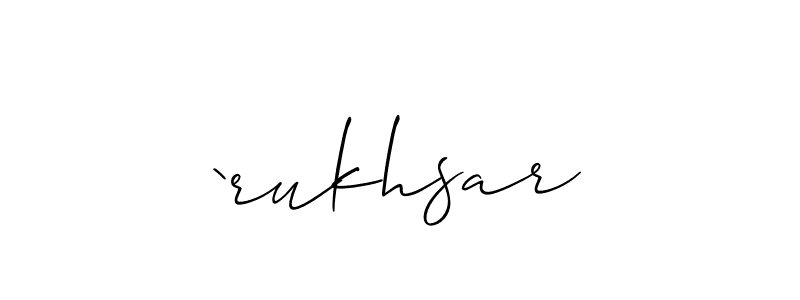 This is the best signature style for the `rukhsar name. Also you like these signature font (Allison_Script). Mix name signature. `rukhsar signature style 2 images and pictures png