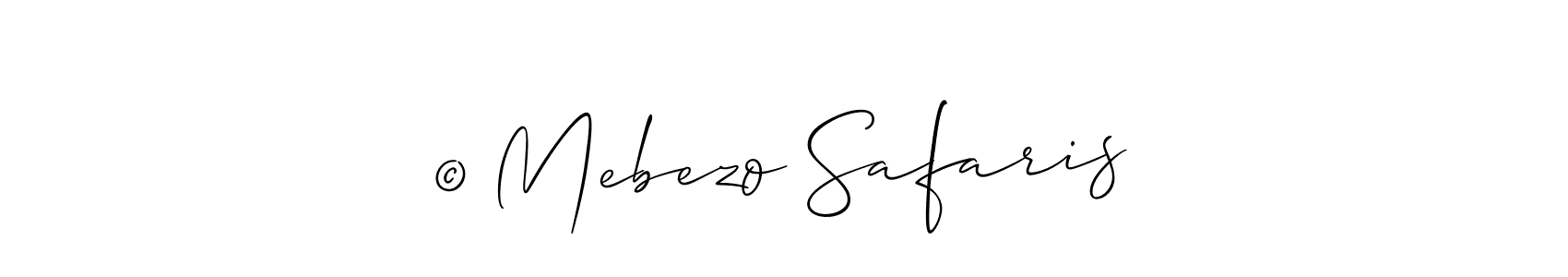 How to Draw © Mebezo Safaris signature style? Allison_Script is a latest design signature styles for name © Mebezo Safaris. © Mebezo Safaris signature style 2 images and pictures png