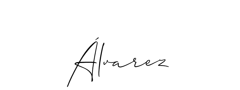 Use a signature maker to create a handwritten signature online. With this signature software, you can design (Allison_Script) your own signature for name Álvarez. Álvarez signature style 2 images and pictures png