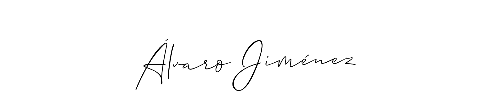 Álvaro Jiménez stylish signature style. Best Handwritten Sign (Allison_Script) for my name. Handwritten Signature Collection Ideas for my name Álvaro Jiménez. Álvaro Jiménez signature style 2 images and pictures png