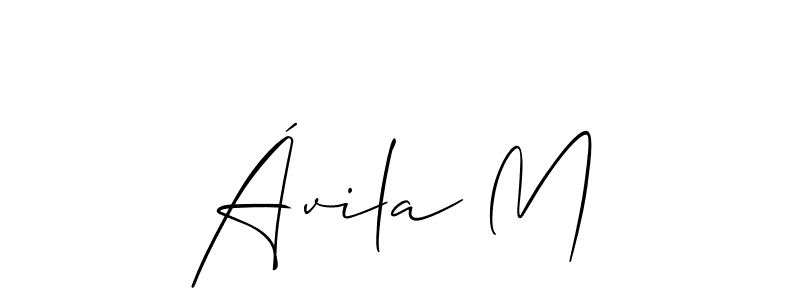 Once you've used our free online signature maker to create your best signature Allison_Script style, it's time to enjoy all of the benefits that Ávila M name signing documents. Ávila M signature style 2 images and pictures png