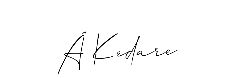 Make a beautiful signature design for name Â Kedare. Use this online signature maker to create a handwritten signature for free. Â Kedare signature style 2 images and pictures png