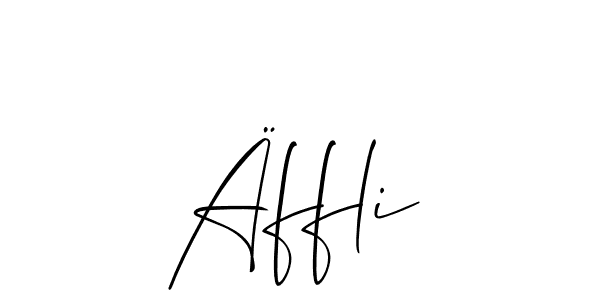 Allison_Script is a professional signature style that is perfect for those who want to add a touch of class to their signature. It is also a great choice for those who want to make their signature more unique. Get Äffli name to fancy signature for free. Äffli signature style 2 images and pictures png