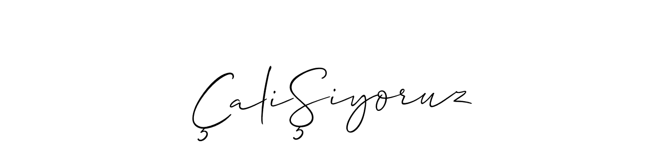 Similarly Allison_Script is the best handwritten signature design. Signature creator online .You can use it as an online autograph creator for name ÇaliŞiyoruz. ÇaliŞiyoruz signature style 2 images and pictures png
