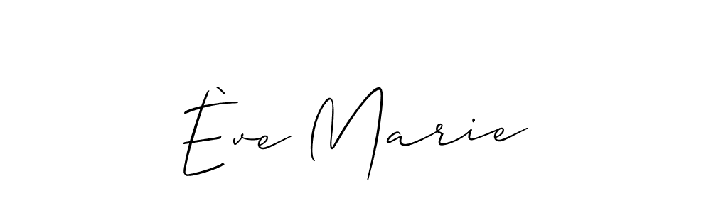 Allison_Script is a professional signature style that is perfect for those who want to add a touch of class to their signature. It is also a great choice for those who want to make their signature more unique. Get Ève Marie name to fancy signature for free. Ève Marie signature style 2 images and pictures png