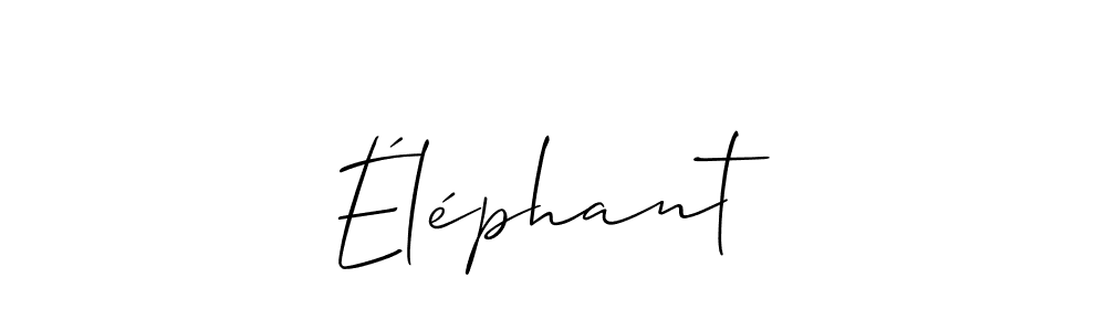 It looks lik you need a new signature style for name Éléphant. Design unique handwritten (Allison_Script) signature with our free signature maker in just a few clicks. Éléphant signature style 2 images and pictures png