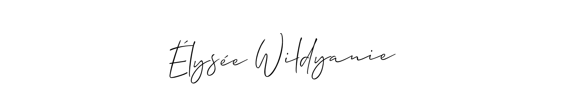 Best and Professional Signature Style for Élysée Wildyanie. Allison_Script Best Signature Style Collection. Élysée Wildyanie signature style 2 images and pictures png