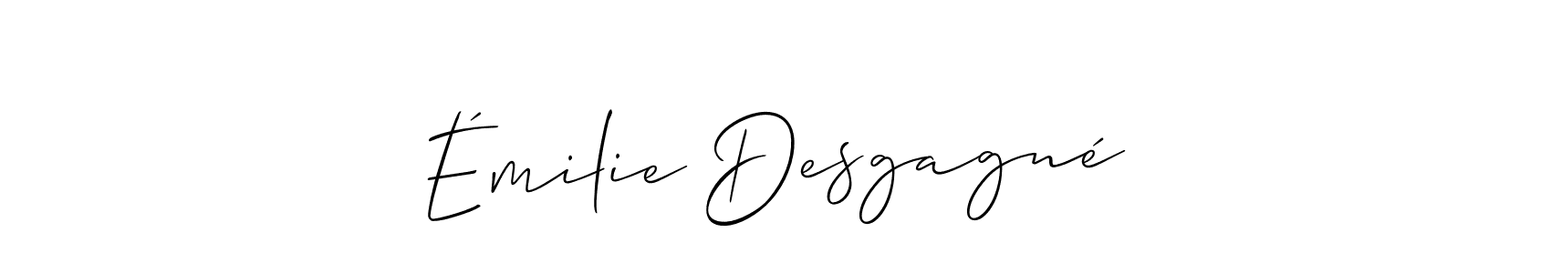 Similarly Allison_Script is the best handwritten signature design. Signature creator online .You can use it as an online autograph creator for name Émilie Desgagné. Émilie Desgagné signature style 2 images and pictures png