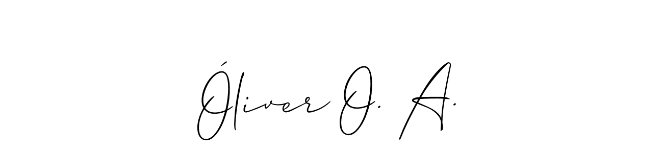 You can use this online signature creator to create a handwritten signature for the name Óliver O. A.. This is the best online autograph maker. Óliver O. A. signature style 2 images and pictures png