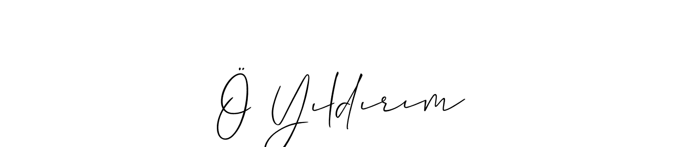 Design your own signature with our free online signature maker. With this signature software, you can create a handwritten (Allison_Script) signature for name Ö Yıldırım. Ö Yıldırım signature style 2 images and pictures png