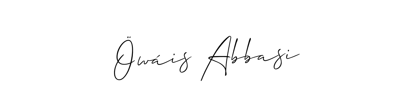 How to Draw Öwáis Abbasi signature style? Allison_Script is a latest design signature styles for name Öwáis Abbasi. Öwáis Abbasi signature style 2 images and pictures png