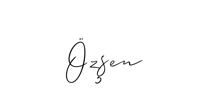 How to Draw Özşen signature style? Allison_Script is a latest design signature styles for name Özşen. Özşen signature style 2 images and pictures png