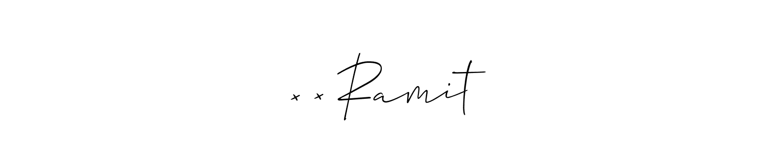 How to make ×͜× Ramit ꔪ signature? Allison_Script is a professional autograph style. Create handwritten signature for ×͜× Ramit ꔪ name. ×͜× Ramit ꔪ signature style 2 images and pictures png