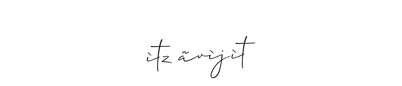 How to Draw ìtz ãvìjìt signature style? Allison_Script is a latest design signature styles for name ìtz ãvìjìt. ìtz ãvìjìt signature style 2 images and pictures png