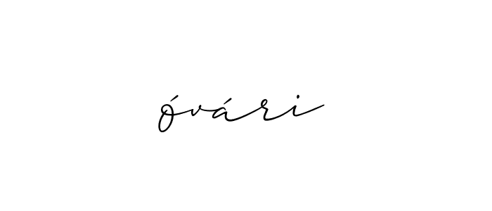 How to make óvári name signature. Use Allison_Script style for creating short signs online. This is the latest handwritten sign. óvári signature style 2 images and pictures png