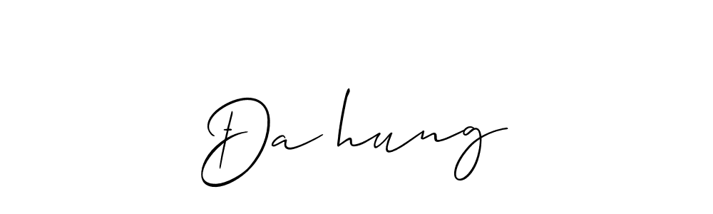 Make a beautiful signature design for name Đaịhung. With this signature (Allison_Script) style, you can create a handwritten signature for free. Đaịhung signature style 2 images and pictures png