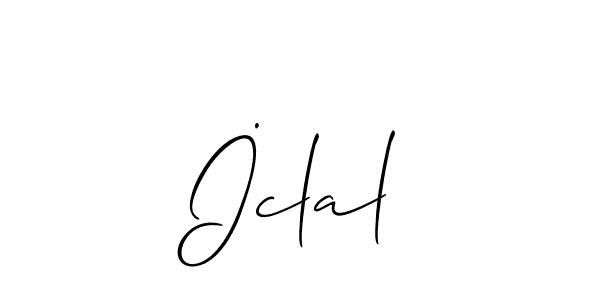 Create a beautiful signature design for name İclal. With this signature (Allison_Script) fonts, you can make a handwritten signature for free. İclal signature style 2 images and pictures png