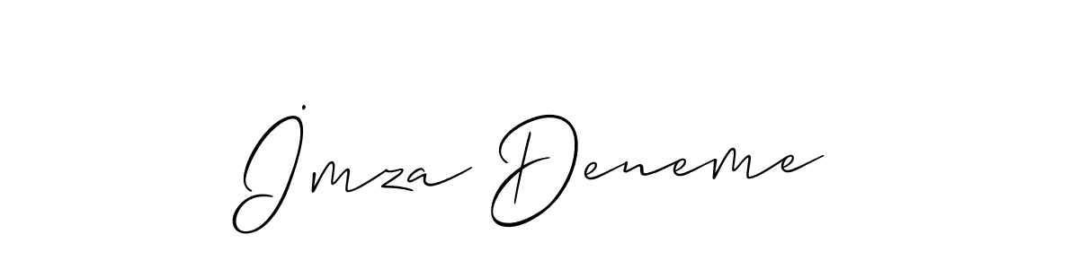 Also we have İmza Deneme name is the best signature style. Create professional handwritten signature collection using Allison_Script autograph style. İmza Deneme signature style 2 images and pictures png