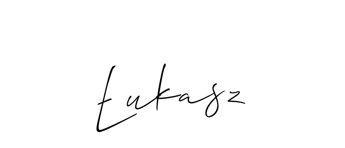 Also we have Łukasz name is the best signature style. Create professional handwritten signature collection using Allison_Script autograph style. Łukasz signature style 2 images and pictures png