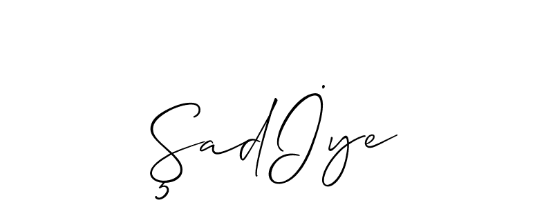 Make a beautiful signature design for name Şadİye. Use this online signature maker to create a handwritten signature for free. Şadİye signature style 2 images and pictures png
