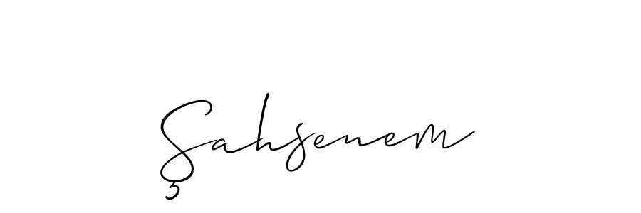 if you are searching for the best signature style for your name Şahsenem. so please give up your signature search. here we have designed multiple signature styles  using Allison_Script. Şahsenem signature style 2 images and pictures png