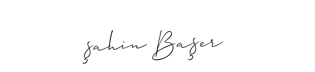 You should practise on your own different ways (Allison_Script) to write your name (şahin Başer) in signature. don't let someone else do it for you. şahin Başer signature style 2 images and pictures png