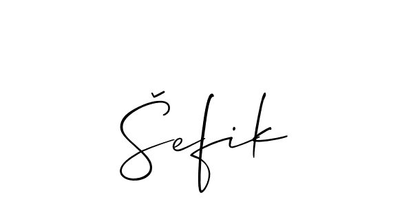 Make a beautiful signature design for name Šefik. Use this online signature maker to create a handwritten signature for free. Šefik signature style 2 images and pictures png