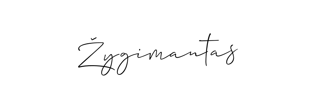 Create a beautiful signature design for name Žygimantas. With this signature (Allison_Script) fonts, you can make a handwritten signature for free. Žygimantas signature style 2 images and pictures png